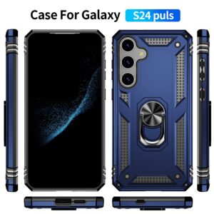Forcell Samsung Galaxy S24 5G Shockproof Holder Θήκη Σκληρή - Blue