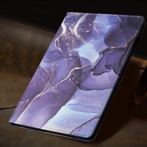 Θήκη Lenovo Tab M10 X605 / X505 Μωβ Σκούρο Marble Litchi Smart Tablet Case Purple Dark