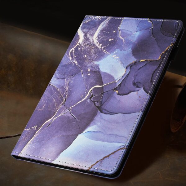 Θήκη Lenovo Tab M10 X605 / X505 Μωβ Σκούρο Marble Litchi Smart Tablet Case Purple Dark