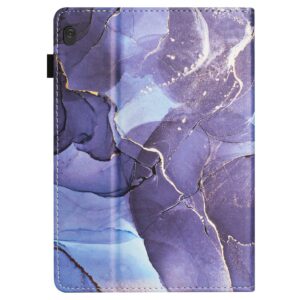 Θήκη Lenovo Tab M10 X605 / X505 Μωβ Σκούρο Marble Litchi Smart Tablet Case Purple Dark