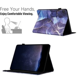 Θήκη Lenovo Tab M10 X605 / X505 Μωβ Σκούρο Marble Litchi Smart Tablet Case Purple Dark