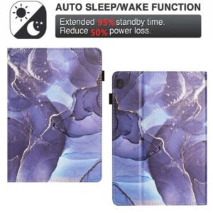 Θήκη Lenovo Tab M10 X605 / X505 Μωβ Σκούρο Marble Litchi Smart Tablet Case Purple Dark