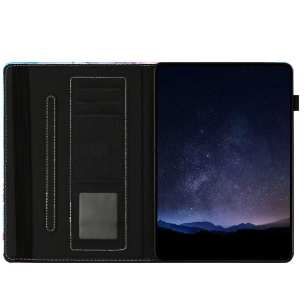 Θήκη Lenovo Tab M10 X605 / X505 Μωβ-Μπλε Marble Litchi Smart Tablet Case Purple Blue