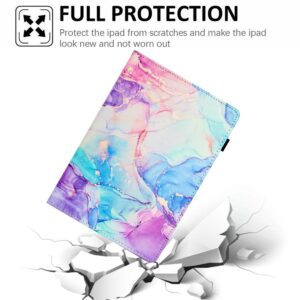 Θήκη Lenovo Tab M10 X605 / X505 Μωβ-Μπλε Marble Litchi Smart Tablet Case Purple Blue