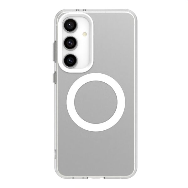 Forcell Samsung Galaxy S24 5G / S25 5G MagSafe Hybrid Θήκη Σιλικόνης Διάφανη - White