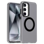 Forcell Samsung Galaxy S24 5G / S25 5G MagSafe PC Hybrid Θήκη Σιλικόνης Διάφανη - Black