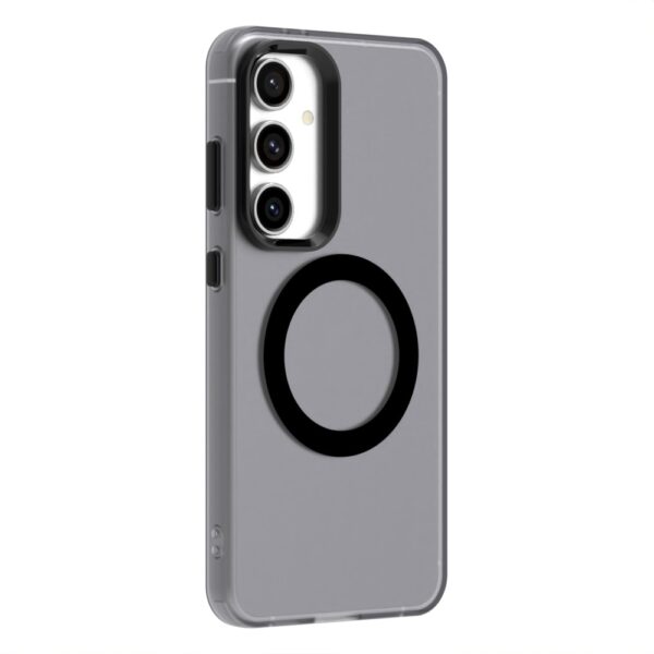 Forcell Samsung Galaxy S24 5G / S25 5G MagSafe PC Hybrid Θήκη Σιλικόνης Διάφανη - Black