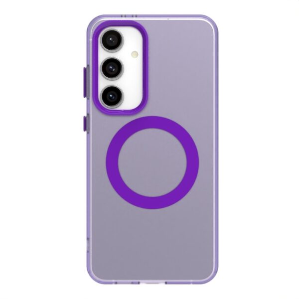 Forcell Samsung Galaxy S24 Plus 5G MagSafe Hybrid Θήκη Σιλικόνης - Purple