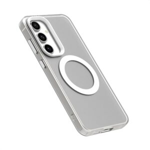 Forcell Samsung Galaxy S24 Plus 5G MagSafe Hybrid Θήκη Σιλικόνης - White