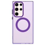 Forcell Samsung Galaxy S24 Ultra 5G MagSafe Hybrid Θήκη Σιλικόνης Διάφανη - Purple