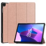 Θήκη Lenovo Tab M10 10.1" (3rd Gen) Ροζ-Χρυσό Custer Texture 3-Fold Holder Tablet Case Rose Gold