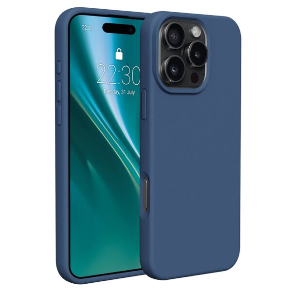 Forcell iPhone 16 Pro Θήκη Σιλικόνης - Blue