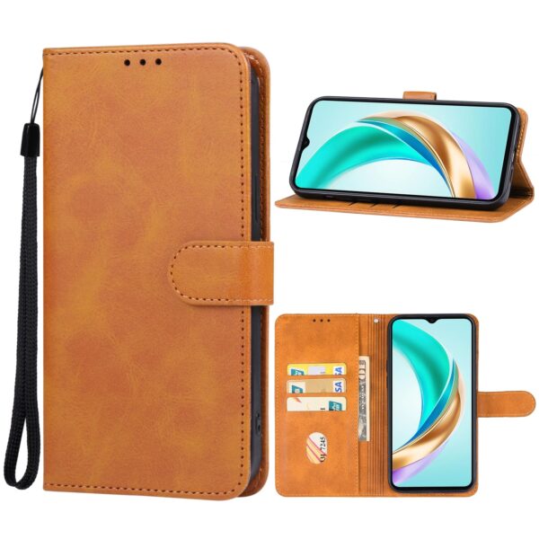 Tel1 Honor X6b Wallet Θήκη Βιβλίο - Brown