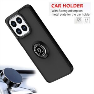 Forcell Honor X6b Q Shadow Ring Holder Θήκη Σιλικόνης - Tinted Black