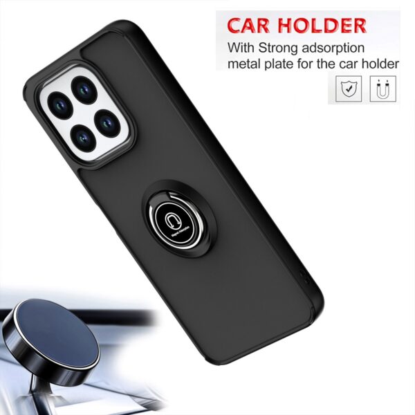 Forcell Honor X6b Q Shadow Ring Holder Θήκη Σιλικόνης - Tinted Black