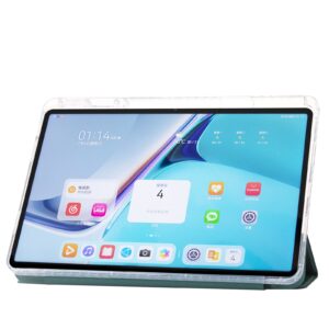 Θήκη Huawei MatePad SE 11" (2024) Διάφανη - Πράσινη Clear Acrylic Tablet Case Dark Green