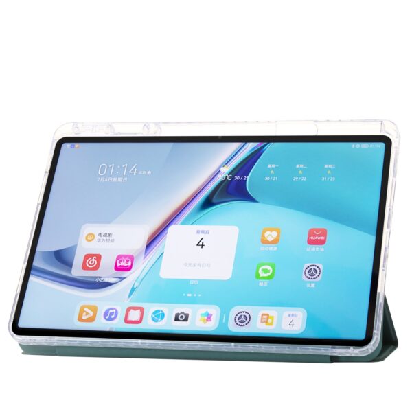 Θήκη Huawei MatePad SE 11" (2024) Διάφανη - Πράσινη Clear Acrylic Tablet Case Dark Green