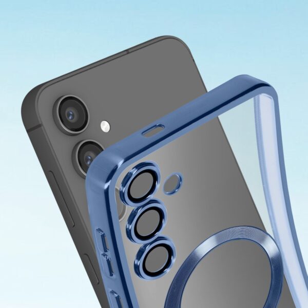 Forcell Samsung Galaxy S24 Plus 5G Magsafe Θήκη Σκληρή Διάφανη - Blue