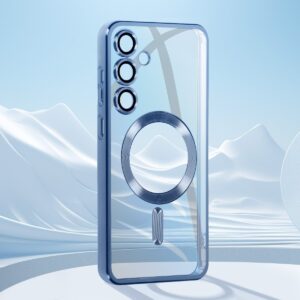 Forcell Samsung Galaxy S24 Plus 5G Magsafe Θήκη Σκληρή Διάφανη - Blue
