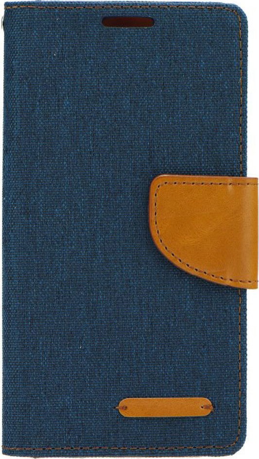 Tel1 Samsung Galaxy A13 5G / A04s Canvas Θήκη Βιβλίο Blue - Brown