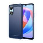 Forcell Honor X7Β 4G / X7B 5G / Honor 90 Carbon Fiber Θήκη Σιλικόνης - Blue