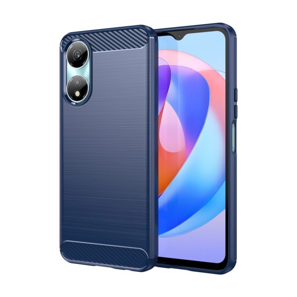 Forcell Honor X7Β 4G / X7B 5G / Honor 90 Carbon Fiber Θήκη Σιλικόνης - Blue