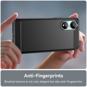 Forcell Honor X7Β 4G / X7B 5G / Honor 90 Carbon Fiber Θήκη Σιλικόνης - Black