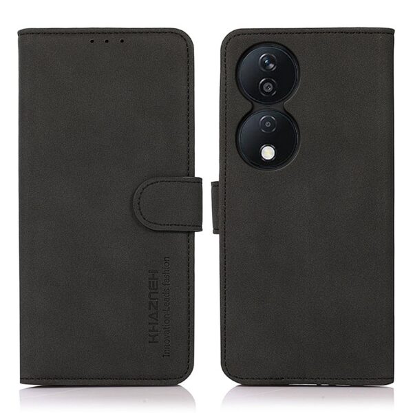 KHAZNEH Honor X7Β 4G / X7B 5G / Honor 90 Matte Texture Θήκη Βιβλίο - Black