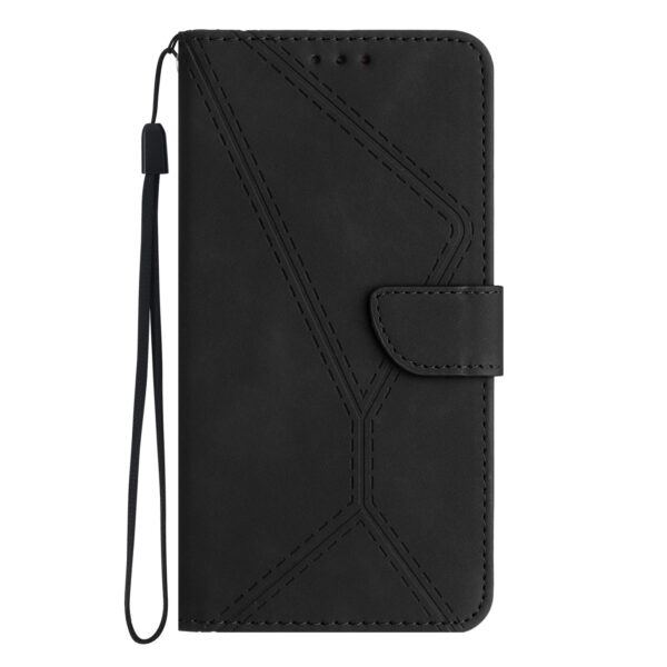 Tel1 Honor X7Β 4G / X7B 5G / Honor 90 Stitching Embossed Θήκη Βιβλίο - Black