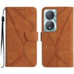 Tel1 Honor X7Β 4G / X7B 5G / Honor 90 Stitching Embossed Θήκη Βιβλίο - Brown