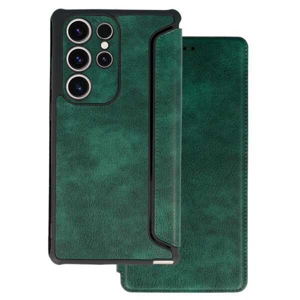 Tel1 Samsung Galaxy S23 5G Cabana Premium Quality Θήκη Βιβλίο - Green