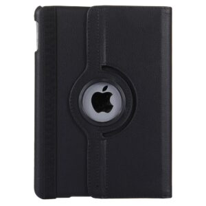 Apple iPad 9.7" 2017 / 2018 Θήκη Μαύρη Litchi Texture Horizontal Flip 360 Degrees Rotation Case Black