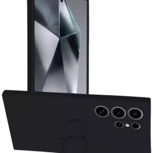 Forcell Samsung Galaxy S24 Ultra 5G Μαύρο Finger Grip Θήκη Σιλικόνης - Black