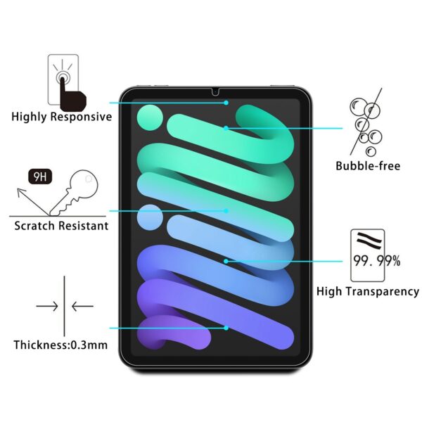 iPad mini 8.3" 6th Gen 2021 / iPad mini 8,3" 7th Gen 2024 Προστατευτικό Τζαμάκι 9H Explosion-proof Tempered Tablet Glass Film