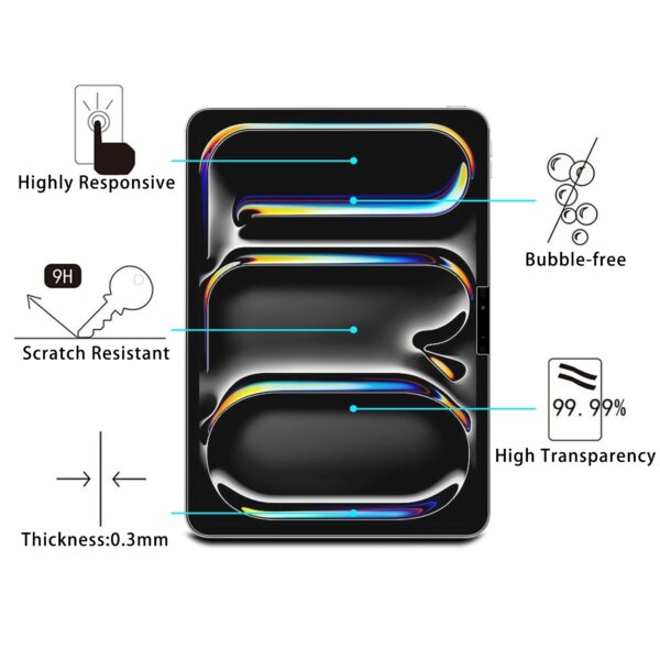Apple iPad Pro 11 2024 (5th) Προστατευτικό Τζαμάκι 9H Explosion-proof Tempered Tablet Glass Film