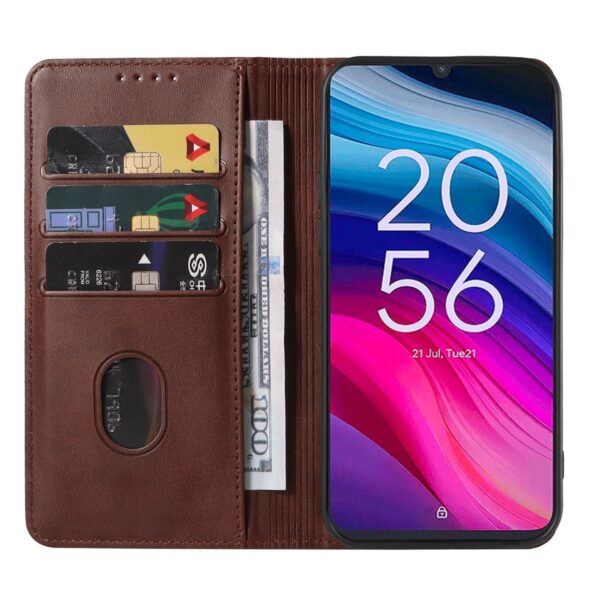 Tel1 TCL 505 Magnetic Closure Θήκη Βιβλίο - Brown