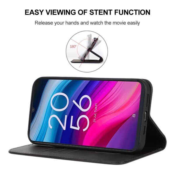 Tel1 TCL 505 Magnetic Closure Θήκη Βιβλίο - Black