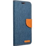 Tel1 Samsung Galaxy A35 5G Canvas Θήκη Βιβλίο - Blue Brown