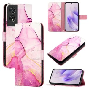 Tel1 TCL 505 Marble Pattern Θήκη Βιβλίο - Pink