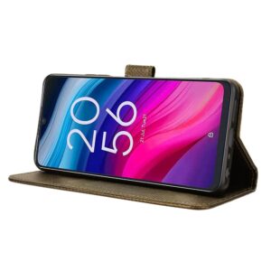 Tel1 TCL 505 Diamond Texture Θήκη Βιβλίο - Brown