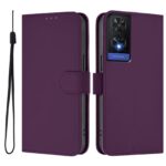 Tel1 TCL 505 Skin Feel Solid Color Θήκη Βιβλίο - Violet