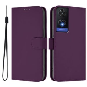 Tel1 TCL 505 Skin Feel Solid Color Θήκη Βιβλίο - Violet