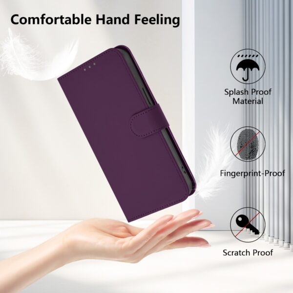 Tel1 TCL 505 Skin Feel Solid Color Θήκη Βιβλίο - Violet