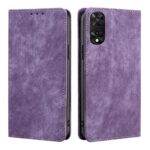 Tel1 TCL 505 Skin Feel Anti-theft Θήκη βιβλίο - Purple
