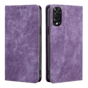 Tel1 TCL 505 Skin Feel Anti-theft Θήκη βιβλίο - Purple