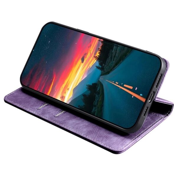Tel1 TCL 505 Skin Feel Anti-theft Θήκη βιβλίο - Purple