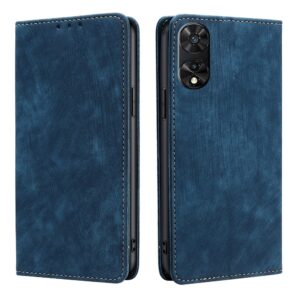 Tel1 TCL 505 Skin Feel Anti-theft Θήκη βιβλίο - Blue