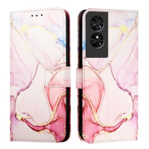 Tel1 TCL 50 SE Marble Pattern Θήκη Βιβλίο - Rose Gold