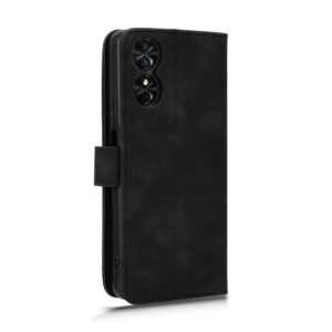 Tel1 TCL 50 SE Skin Feel Magnetic Flip Θήκη Βιβλίο - Black