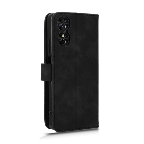 Tel1 TCL 50 SE Skin Feel Magnetic Flip Θήκη Βιβλίο - Black